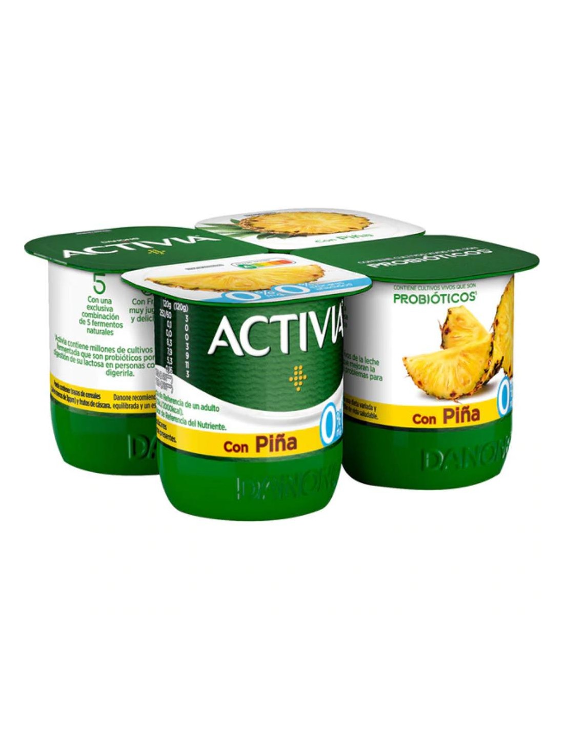 ACTIVIA 0% CON PINA X4