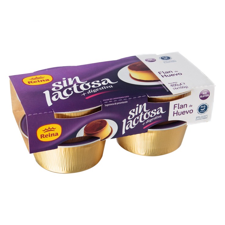 FLAN DE HUEVO SIN LACTOSA 4X100G