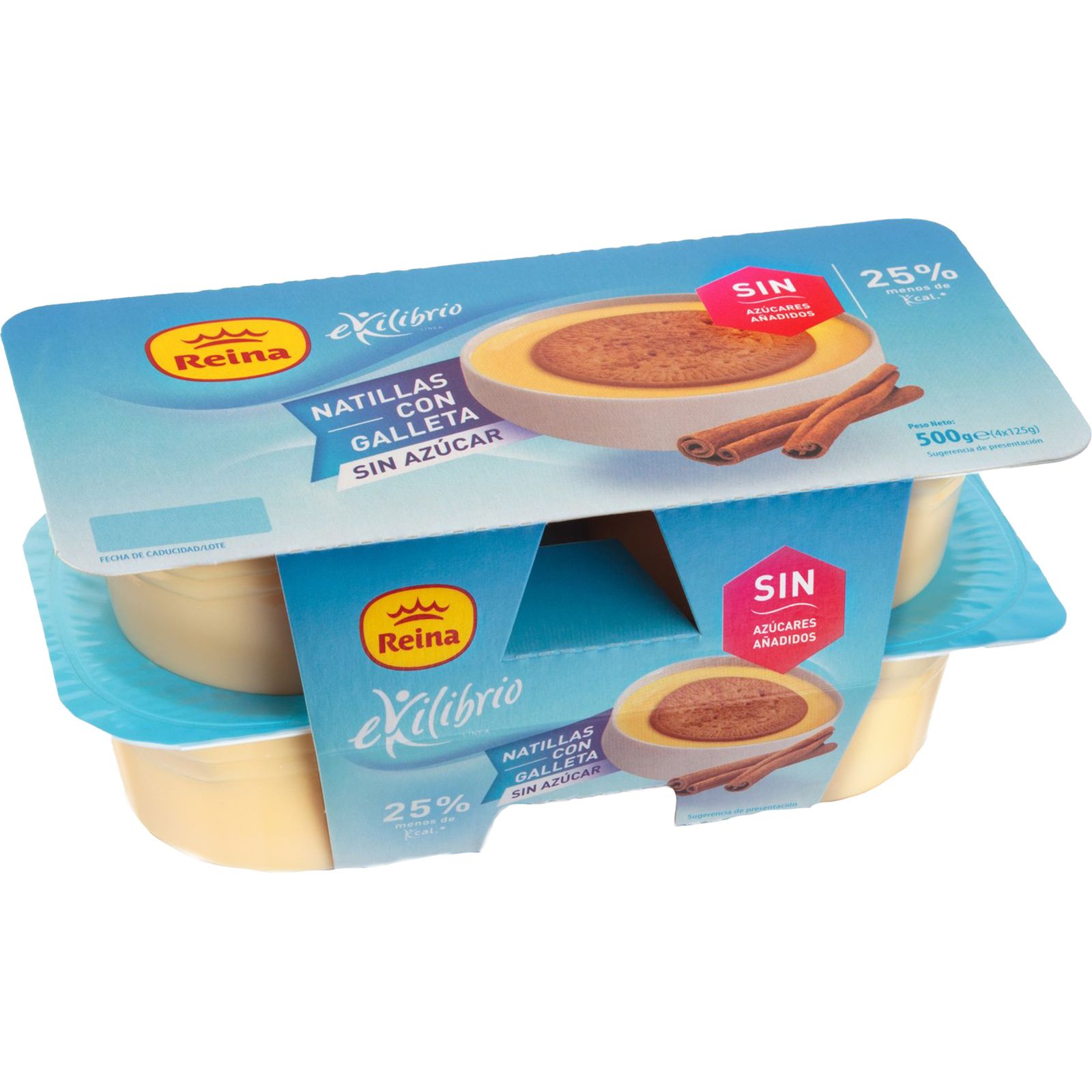 NATILLAS CON GALLETA EQUILIBRIO 4X125G