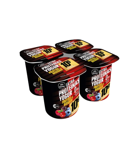 YOGUR FRUTOS DEL BOSQUE EXTRA PROTEINAS 4X120G