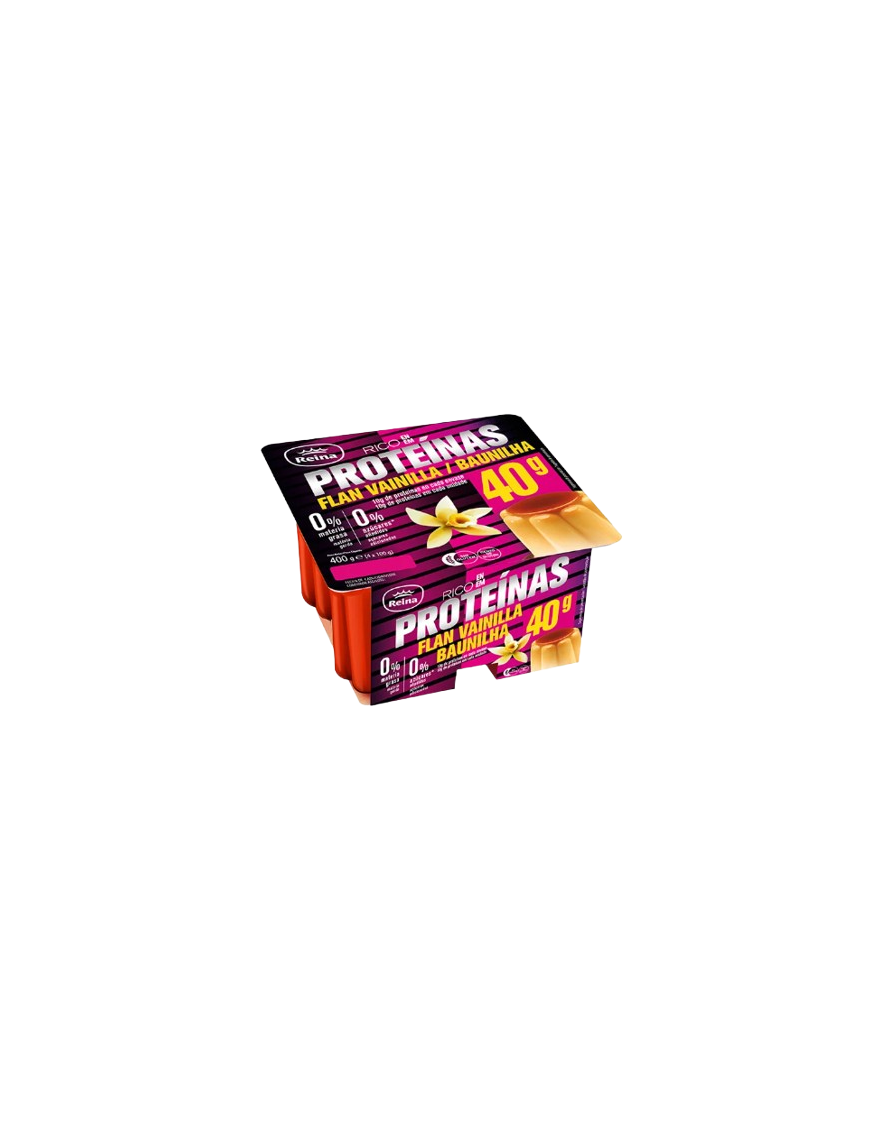 FLAN VAINILLA RICO EN PROTEINAS 4X100G