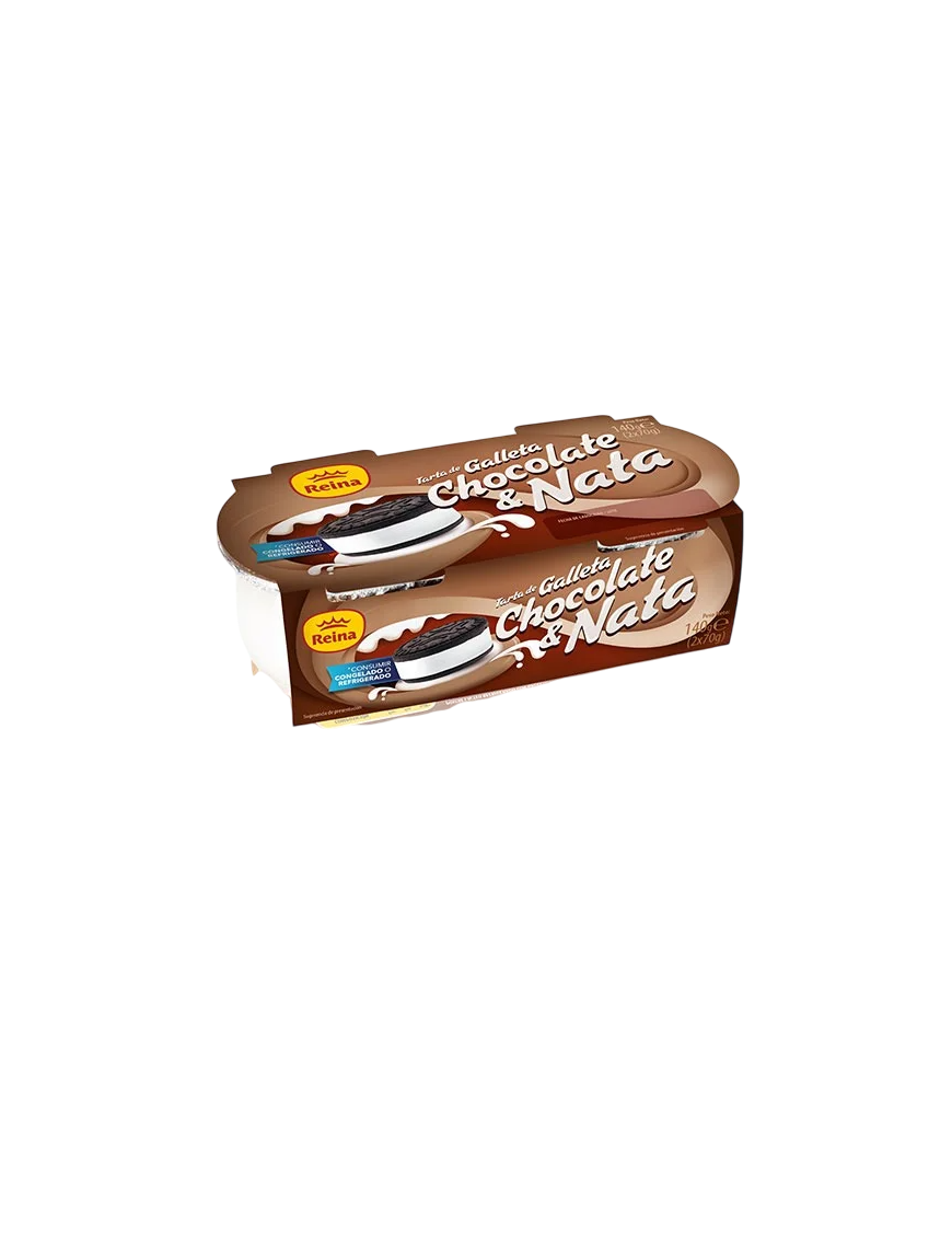TARTA DE GALLETA CHOCOLATE Y NATA 2X70G