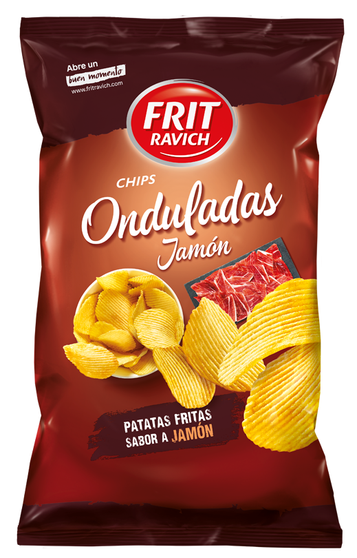 ONDULADAS JAMON 30G 12U