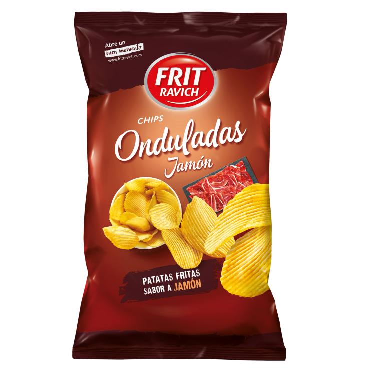 ONDULADAS JAMON 160G 11U