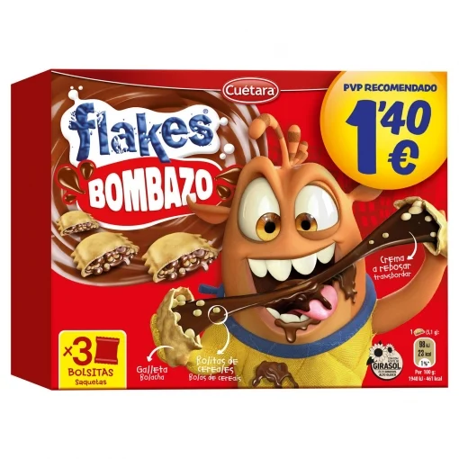 FLAKES BOMBAZO 105GR(3B/35G)