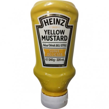 HEINZ YELLOW MUSTARD 220ML 8X1U