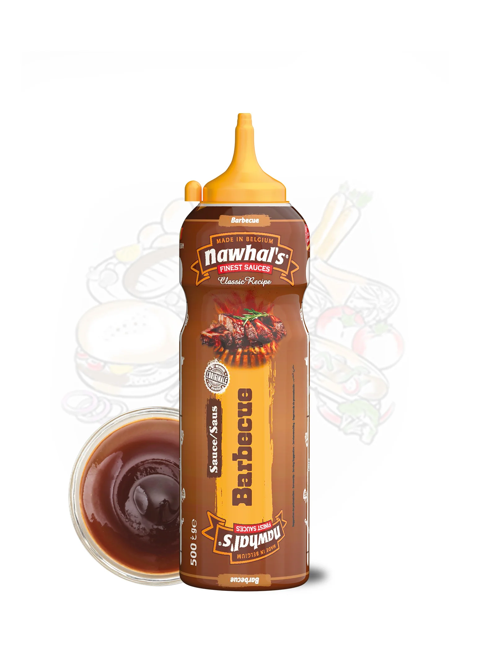 NAWHALS SALSA BARBECUE 500ML 12X1U