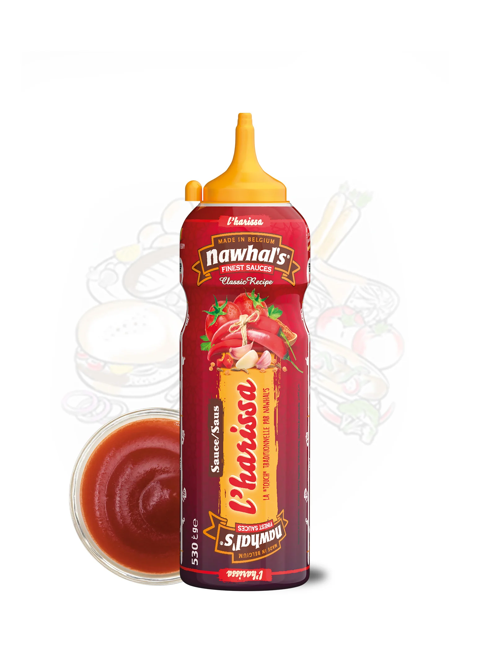 NAWHALS SALSA HARISSA 500ML 12X1U