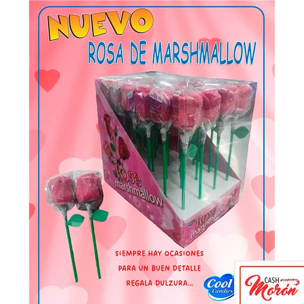 COOL RAMO 60G ROSAS MARSHMALLOW 4X12U