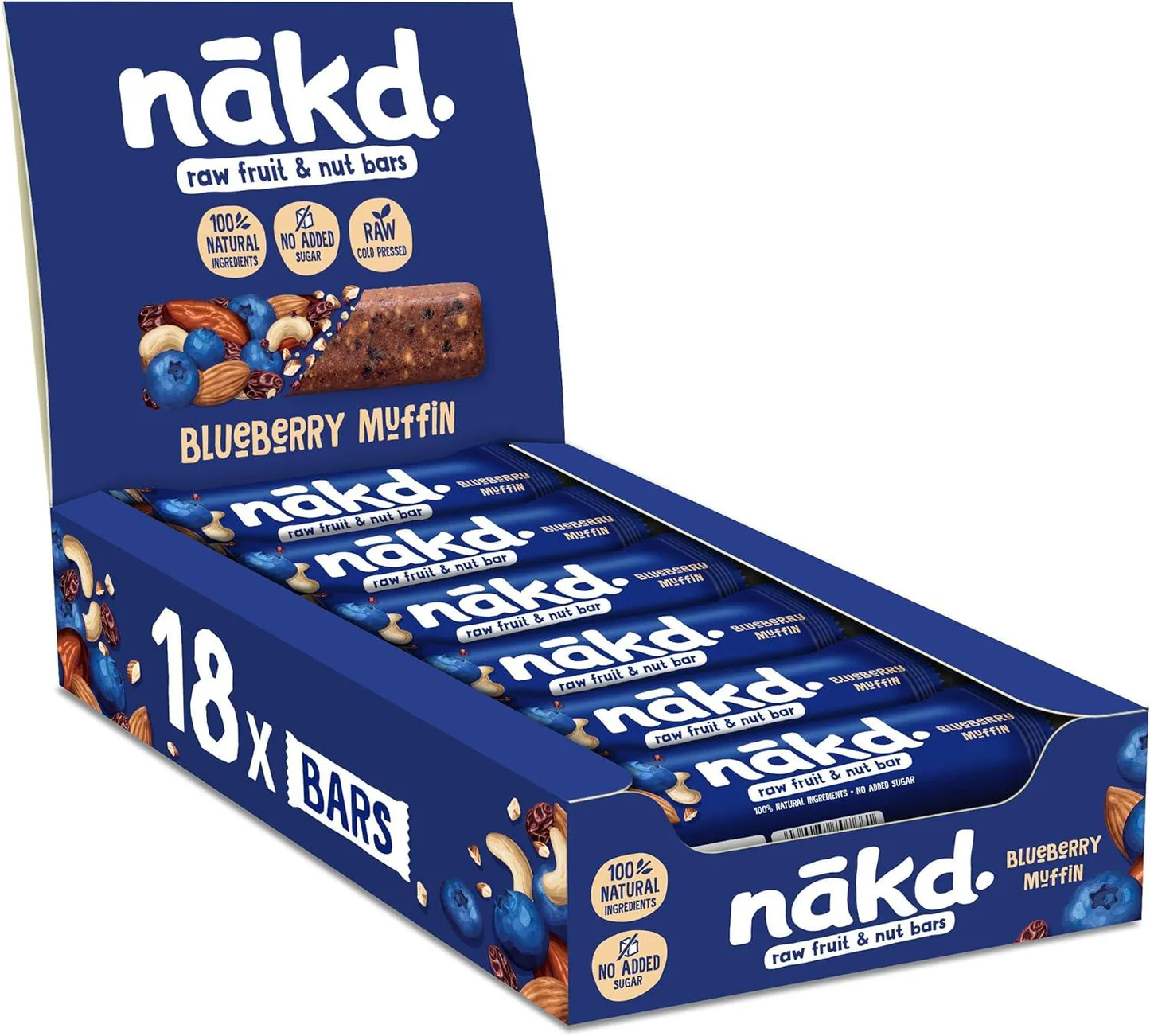 LOTUS NAKD BLUEBERRY MUFFIN 35G 18U