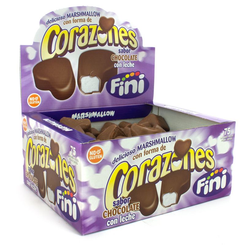 FINI CORAZONES CHOCO LECHE 6XE75U