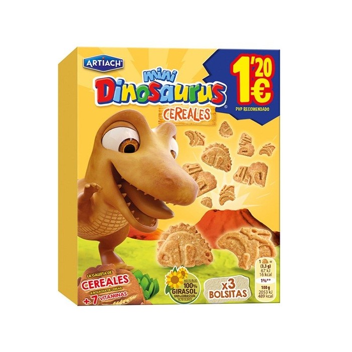 ART MINI DINO CEREALES 12EUR 120G 12U