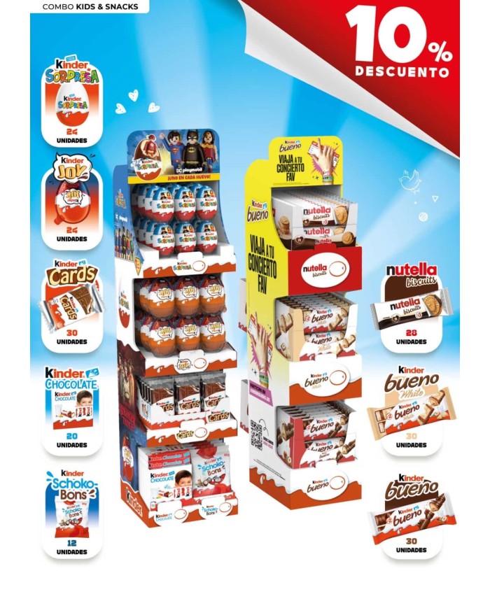 KINDER LOTE EXPOSITOR SNACKS 2526