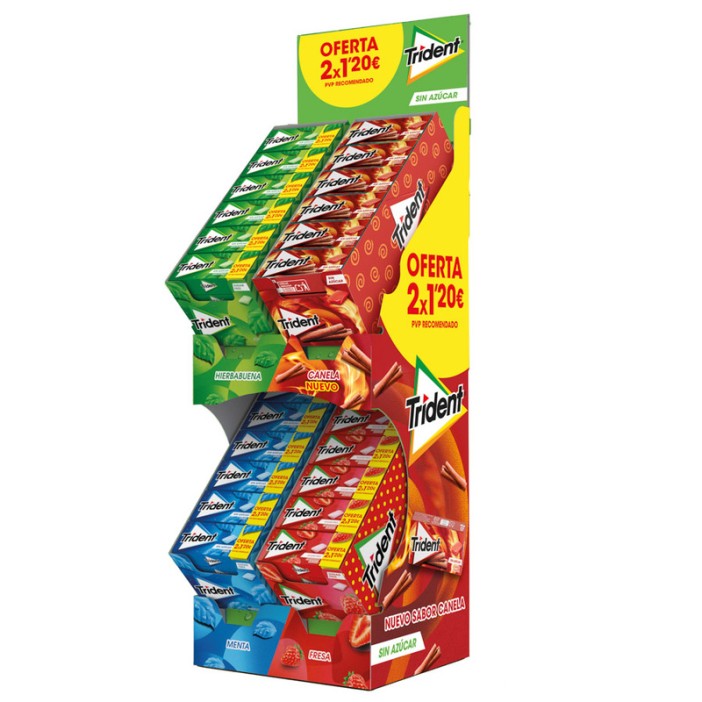 TRIDENT LOTE SENSES 4 DISPLAYS 1EUR