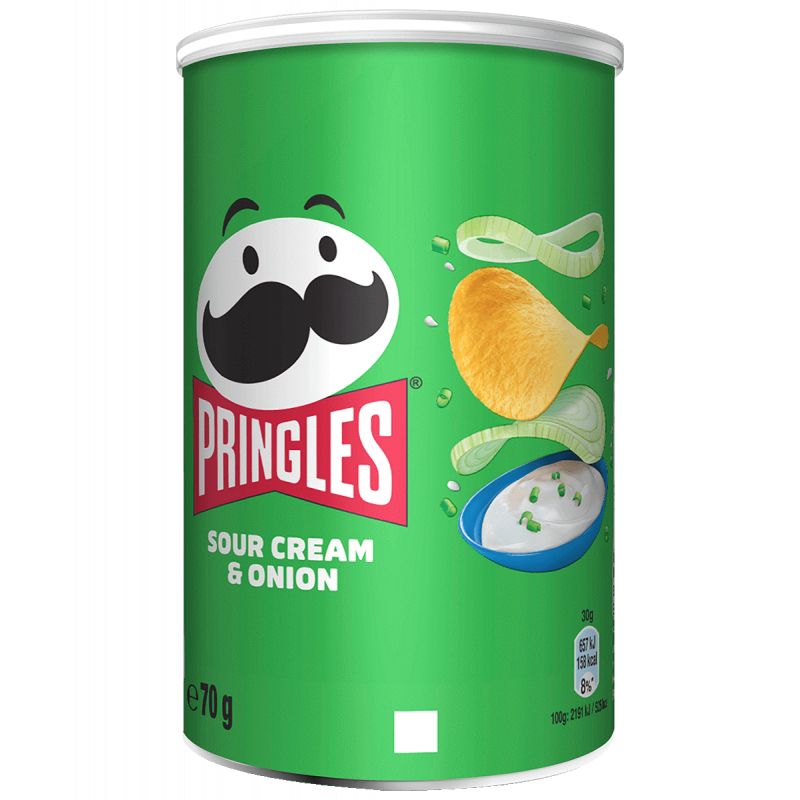 PRINGLES CREAM ONION 14EUR 70G 12U