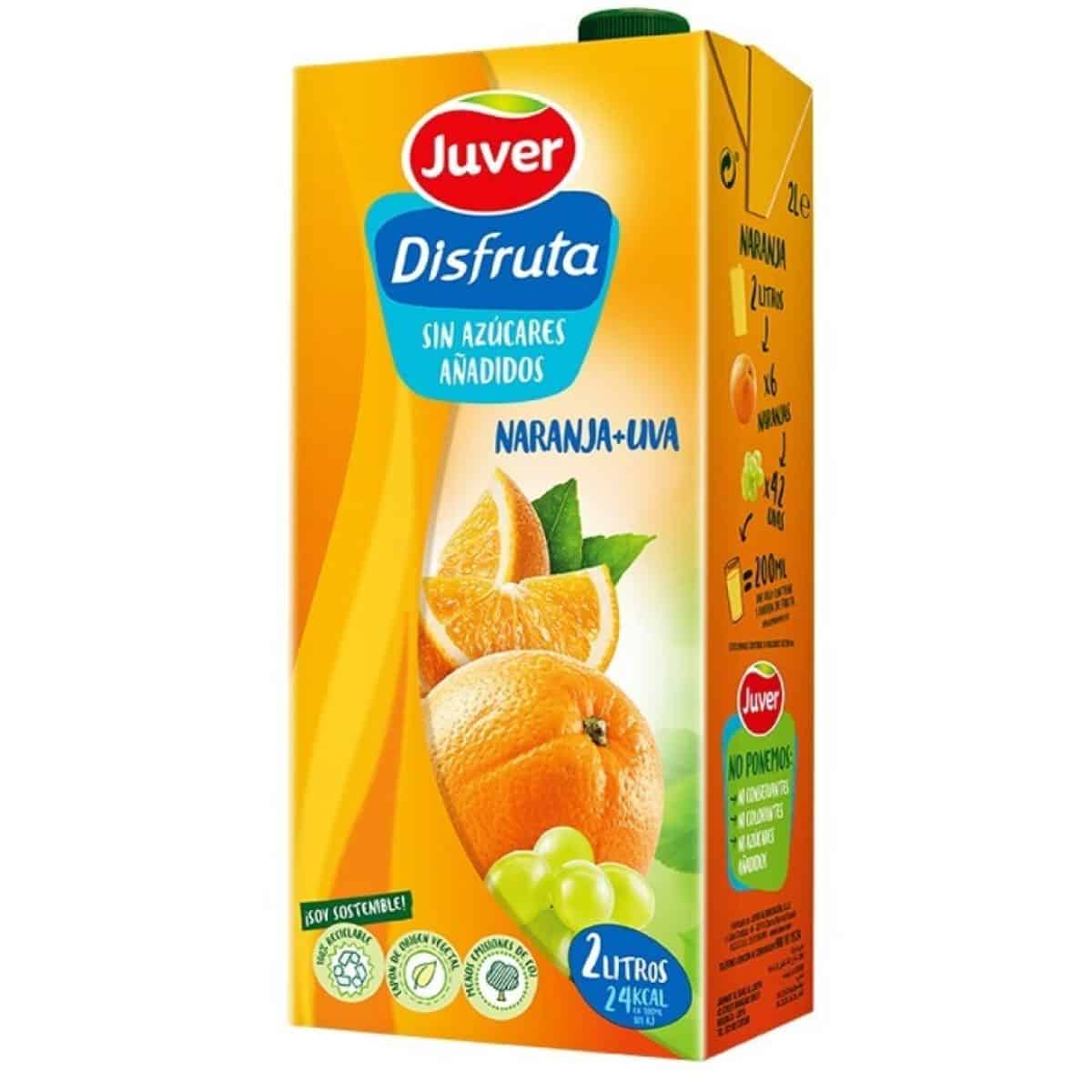 JUVER DISFRUTA NARANJA 2L 6U