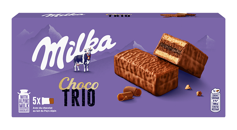MILKA CHOCO TRIO 150G 12U