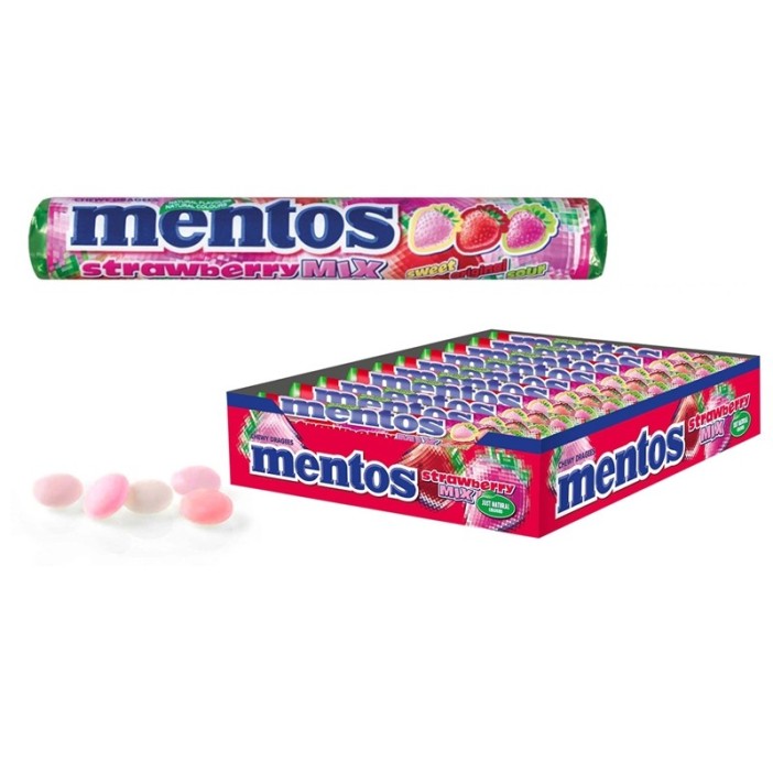 MENTOS STRAWBERRY MIX 16XE20U