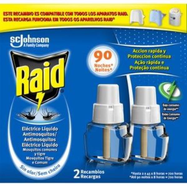 RAID INSECT ELECT LIQ REC 90NOCHES