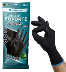 4GASA GUANTES SOP POLIUR NEGRO TXL
